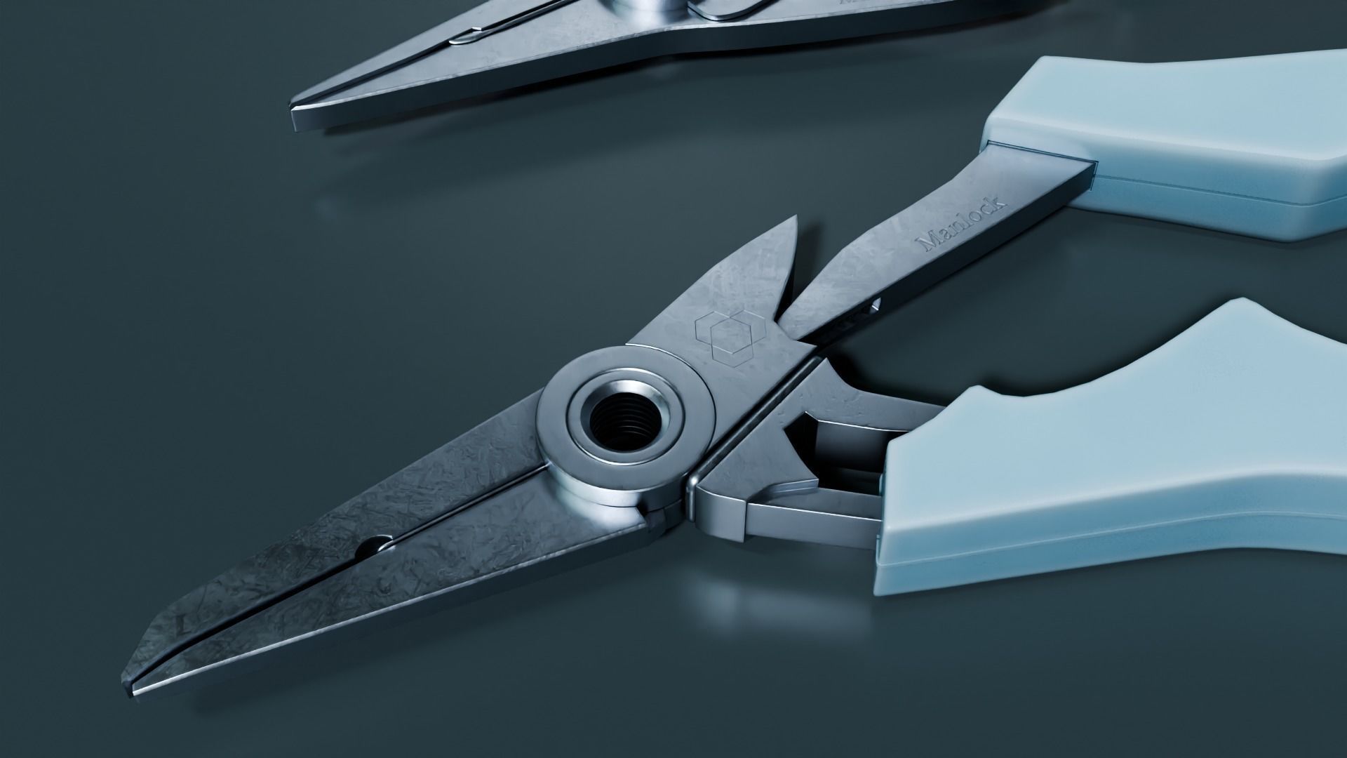 Wire Cutters Low-poly 3D model_3