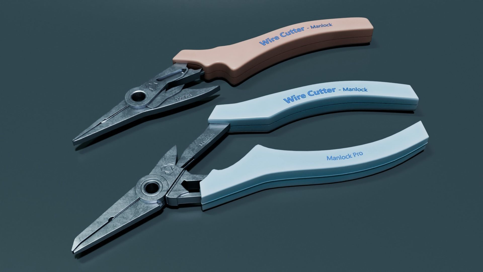 Wire Cutters Low-poly 3D model_1