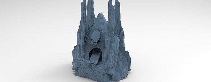  Desert Great Tomb rocks  3D model