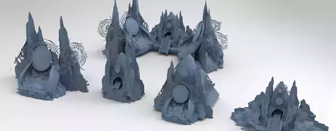 Great Mirror Pyramid  4 versions  3D model