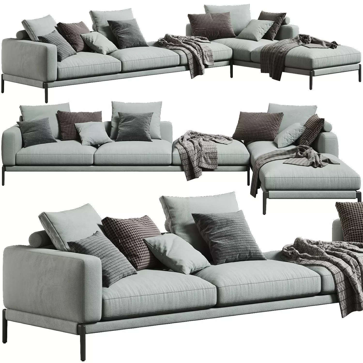 Flexform Romeo Composition 02 3D model_0