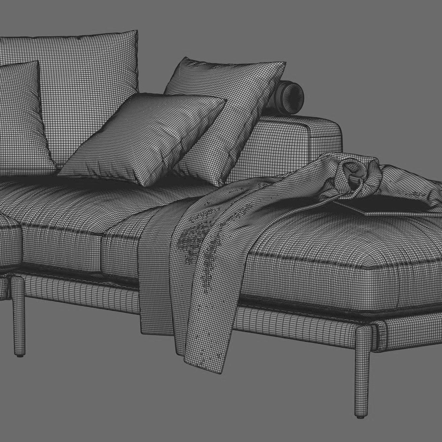 Flexform Romeo Composition 02 3D model_4