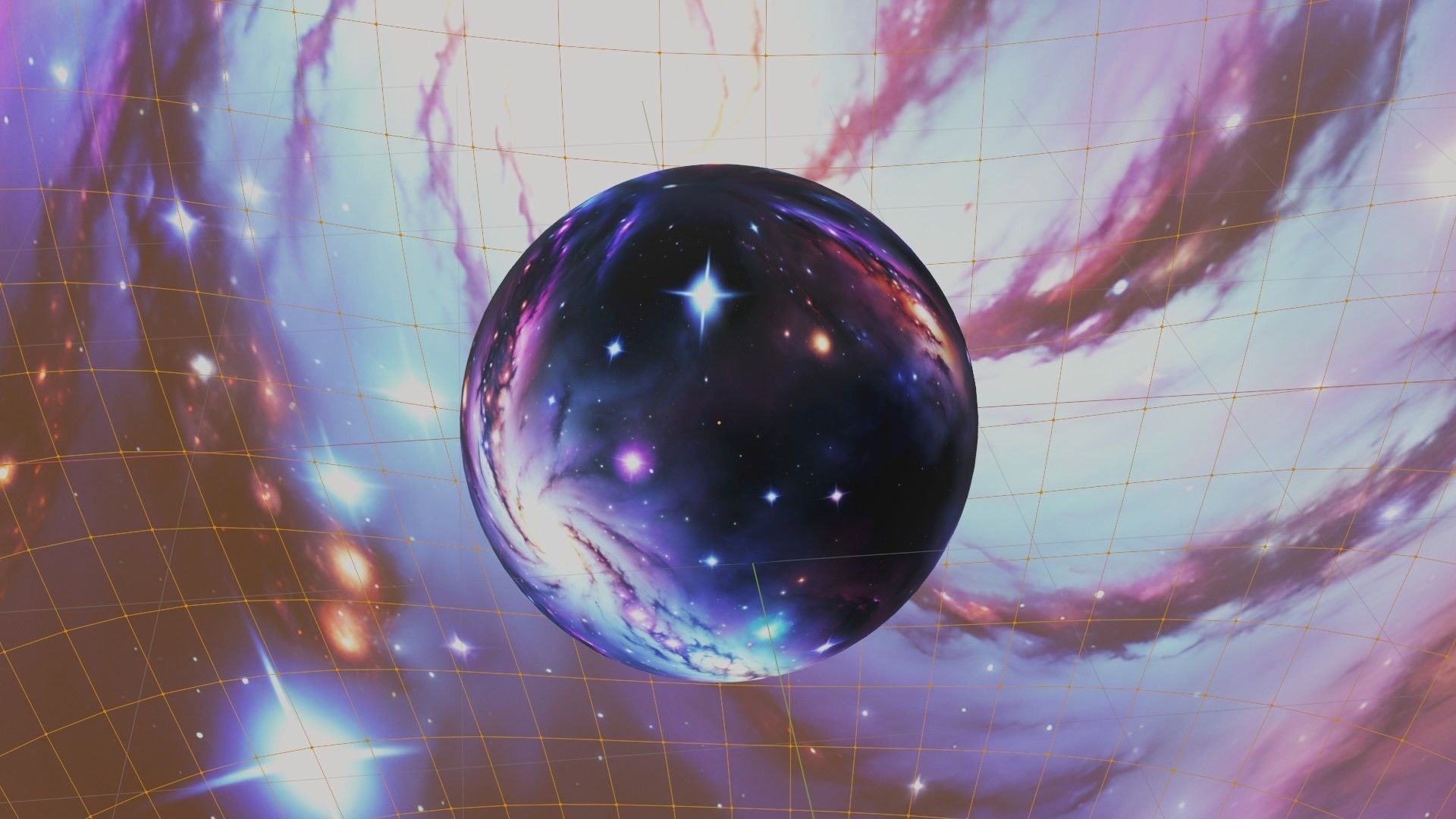 Panoramic Sky SET - Universe Environment Sky 3D mesh and Sphere Low-poly 3D model_9