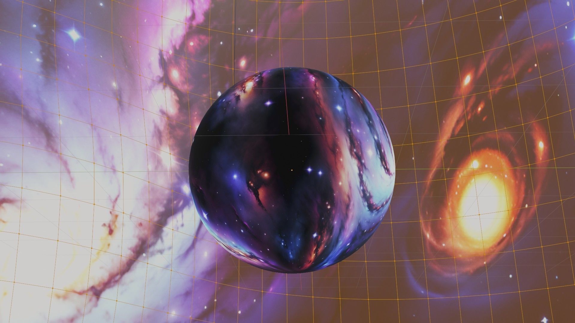 Panoramic Sky SET - Universe Environment Sky 3D mesh and Sphere Low-poly 3D model_8