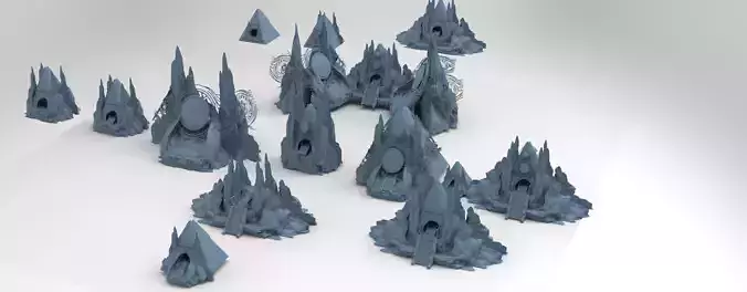 Tutankhamun pharaoh kit bash 3D model