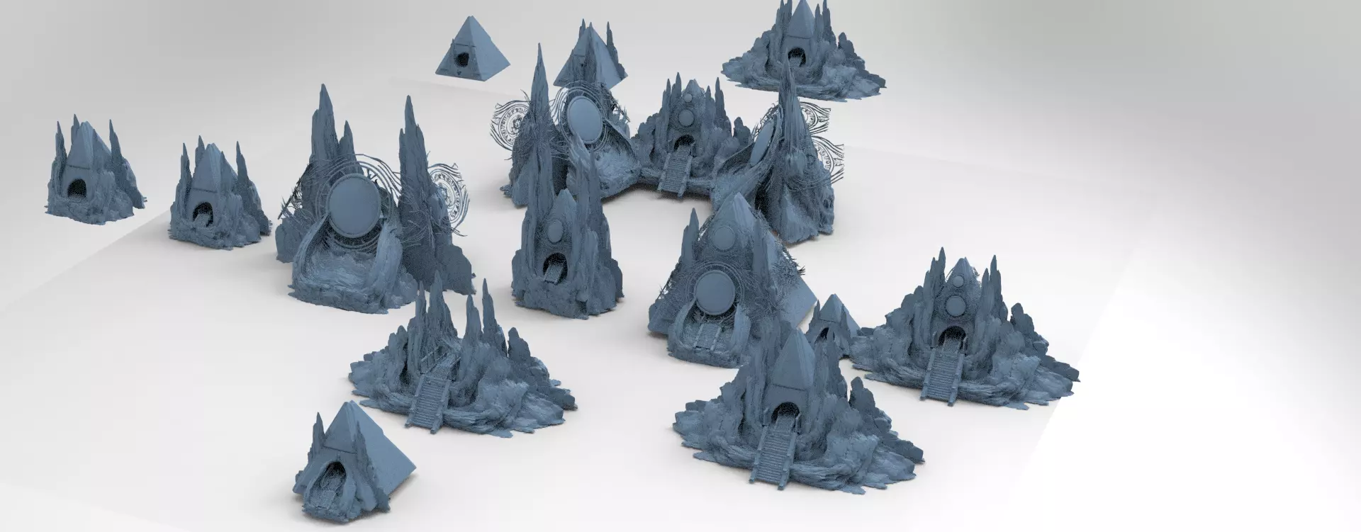 Tutankhamun pharaoh kit bash 3D model_0