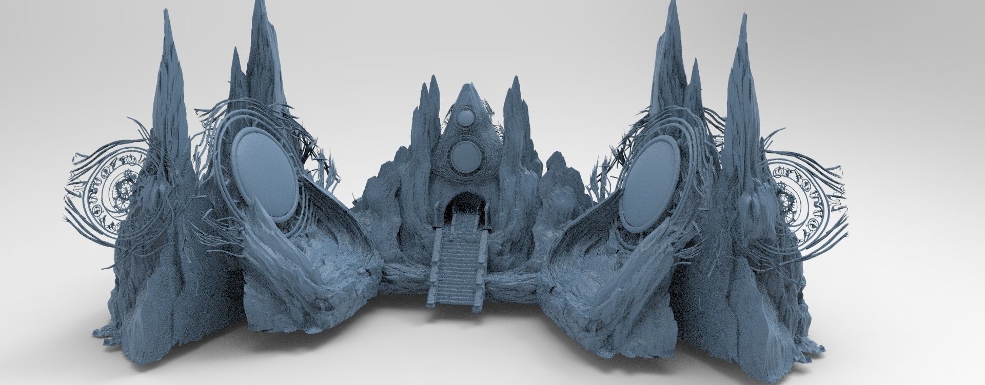 Tutankhamun pharaoh kit bash 3D model_13