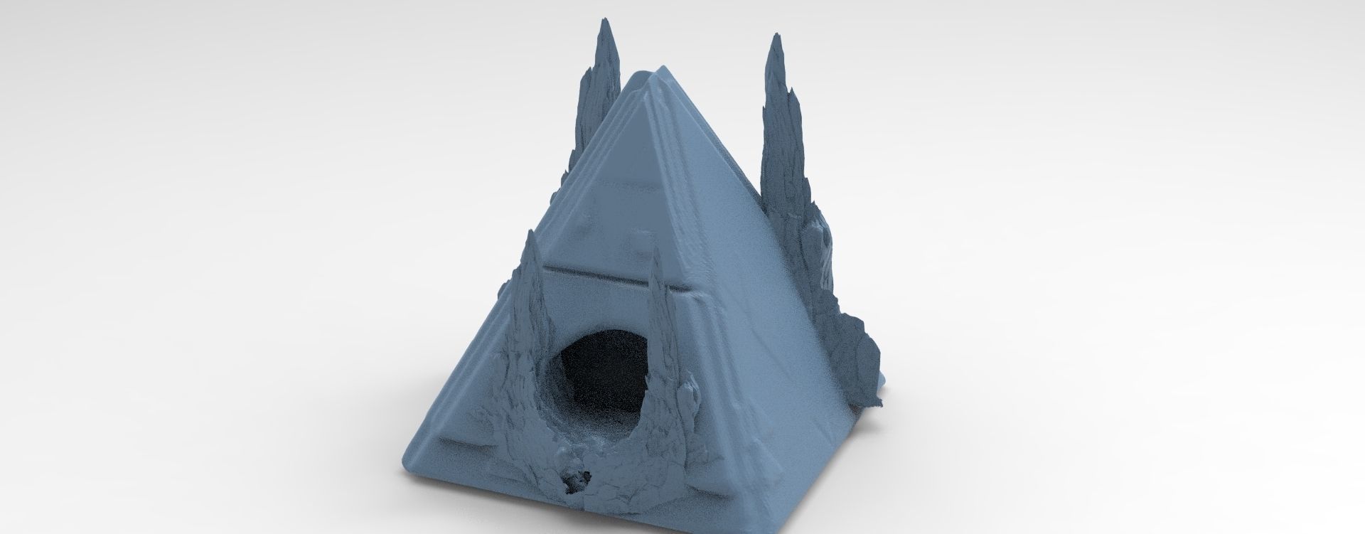 Tutankhamun pharaoh kit bash 3D model_6