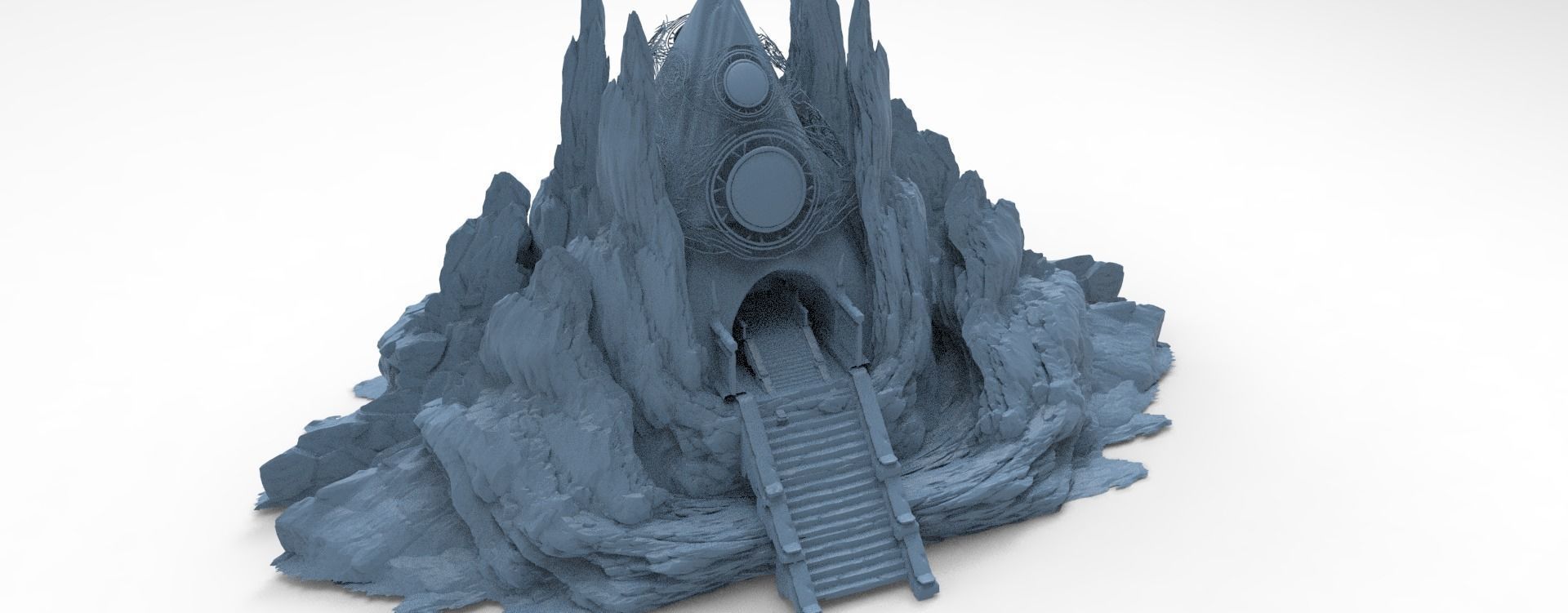 Tutankhamun pharaoh kit bash 3D model_14