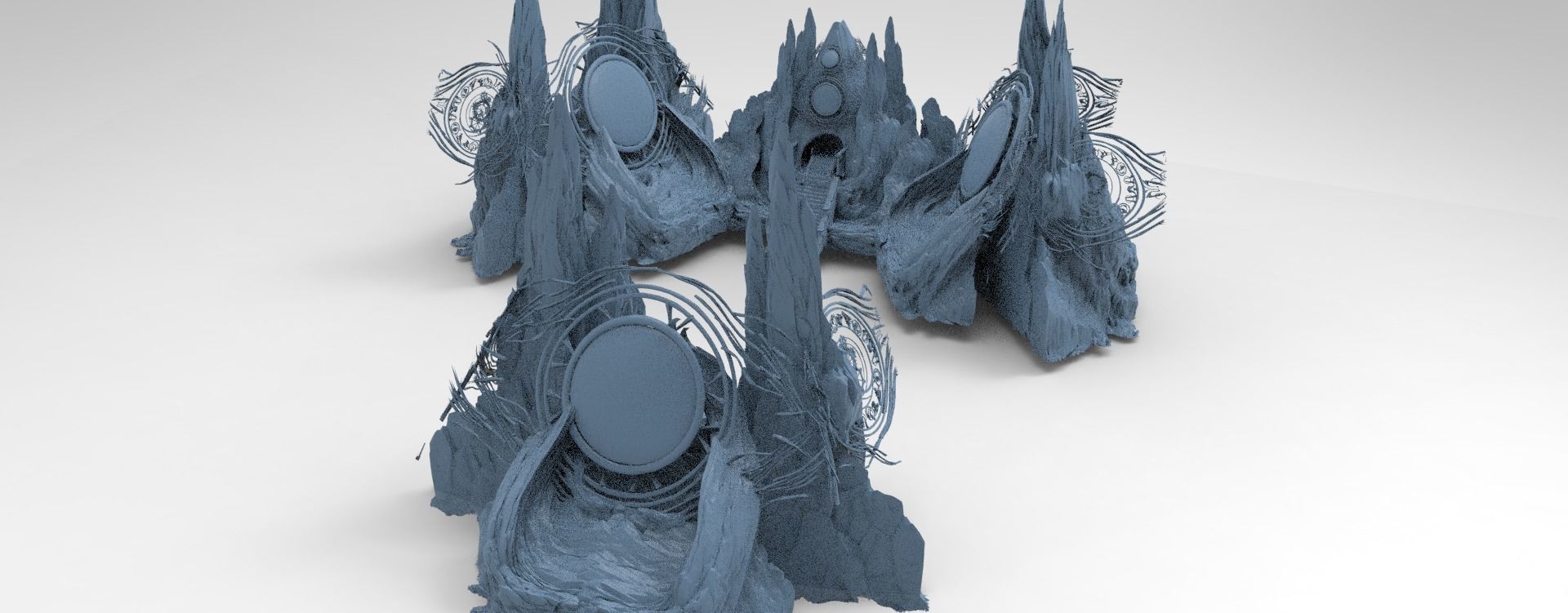 Tutankhamun pharaoh kit bash 3D model_3