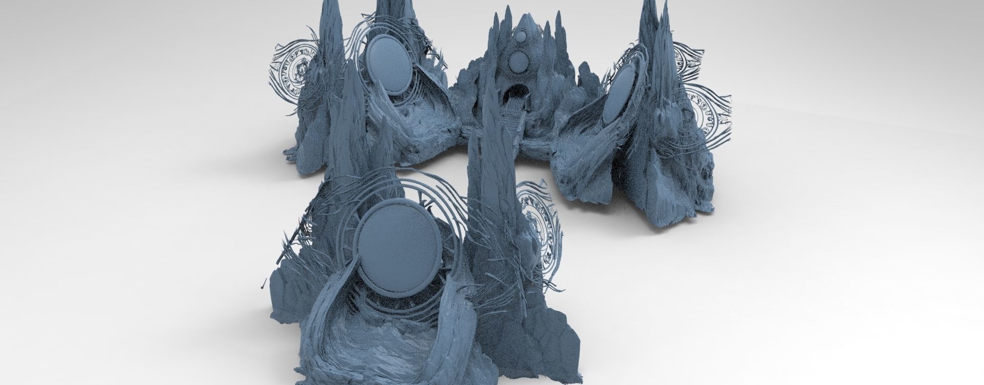 Tutankhamun pharaoh kit bash 3D model_10