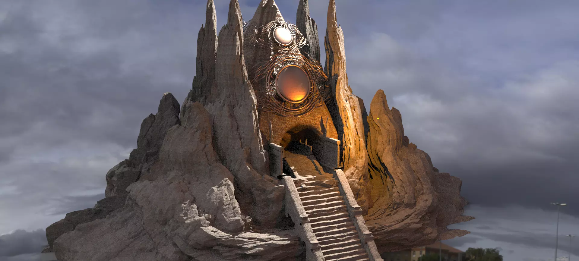  Tomb of pharaohs mount  3D model_0