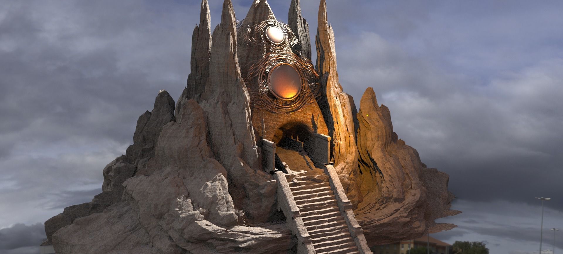  Tomb of pharaohs mount  3D model_1