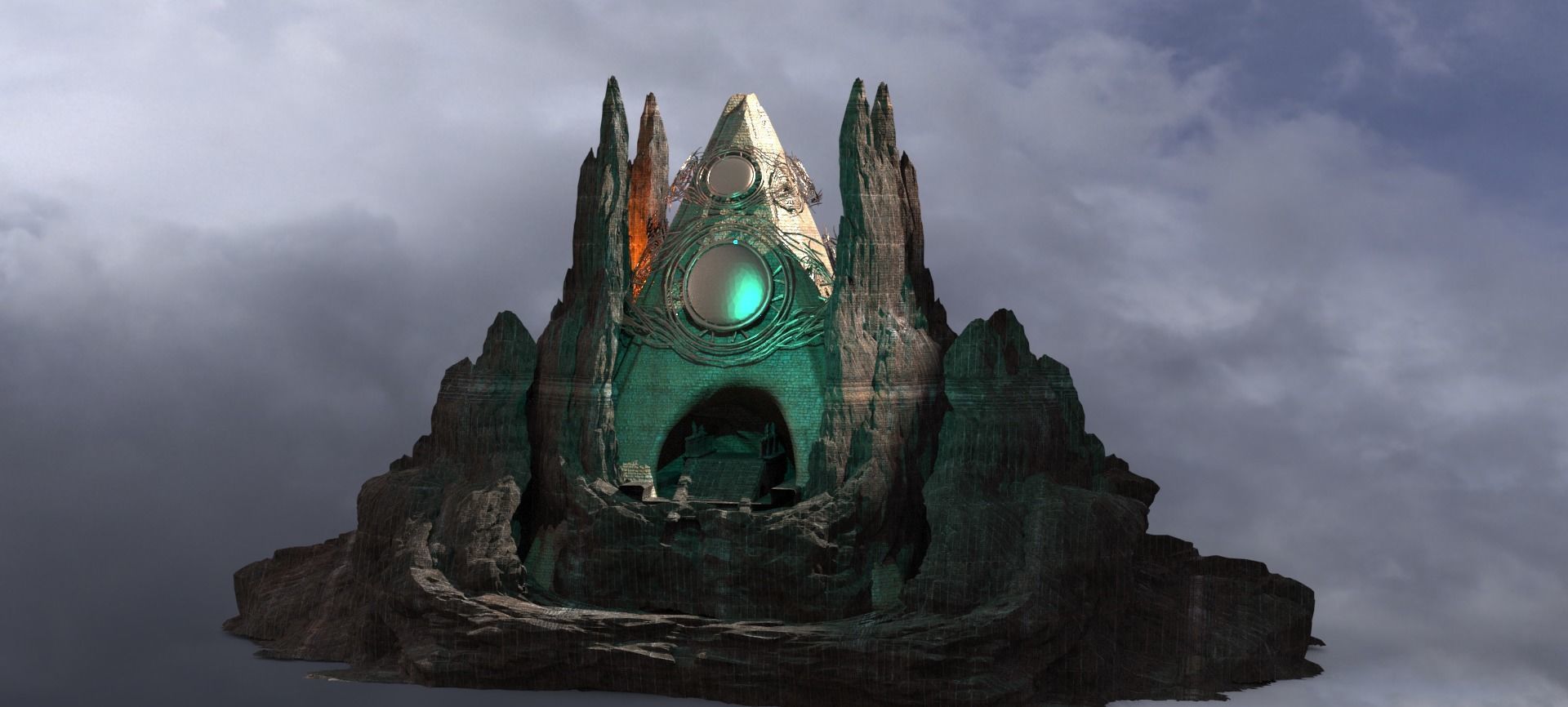 Oasis Tomb of pharaohs  3D model_1