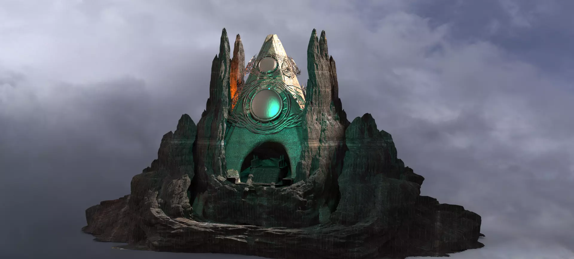 Oasis Tomb of pharaohs  3D model_0