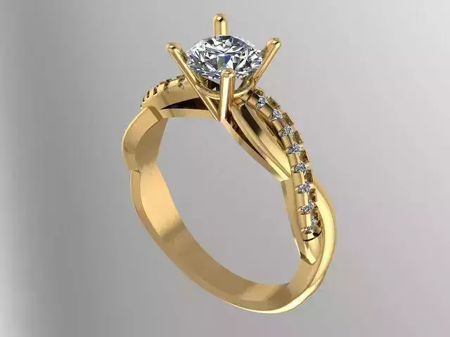 4 Prong Infinity Engament Ring 