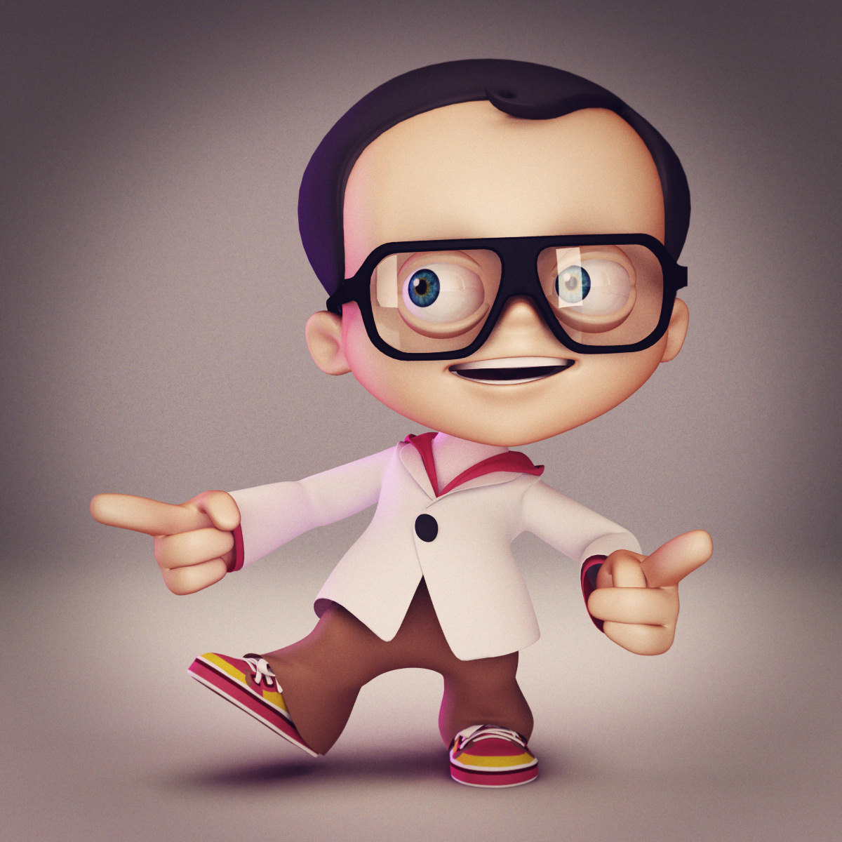 Kid 1 rigged 3D model_1