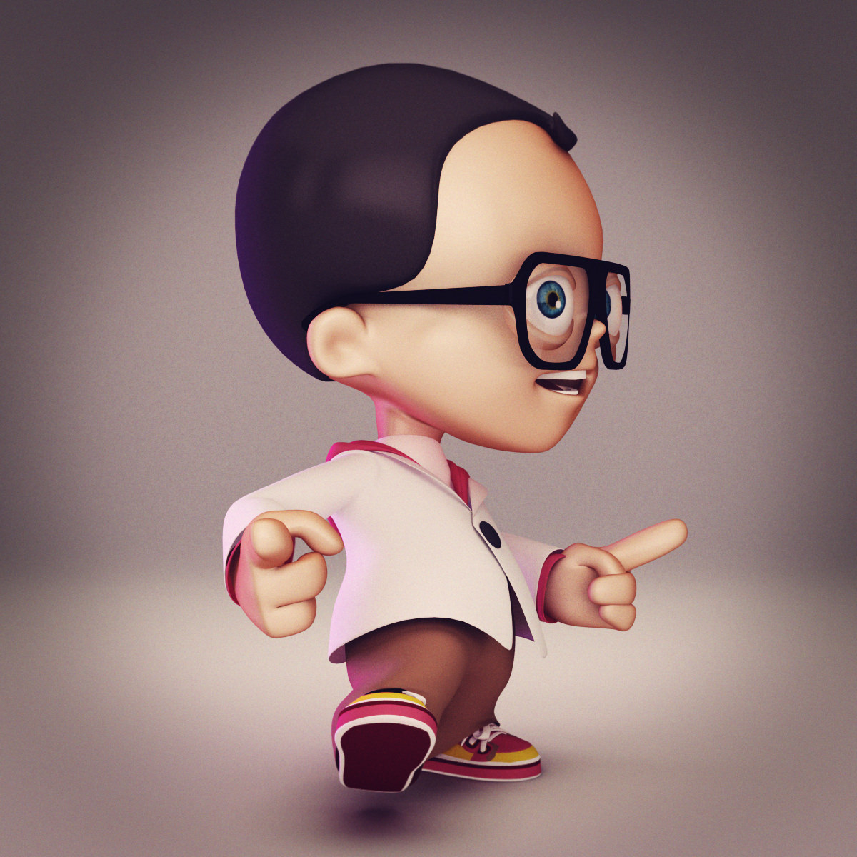 Kid 1 rigged 3D model_2