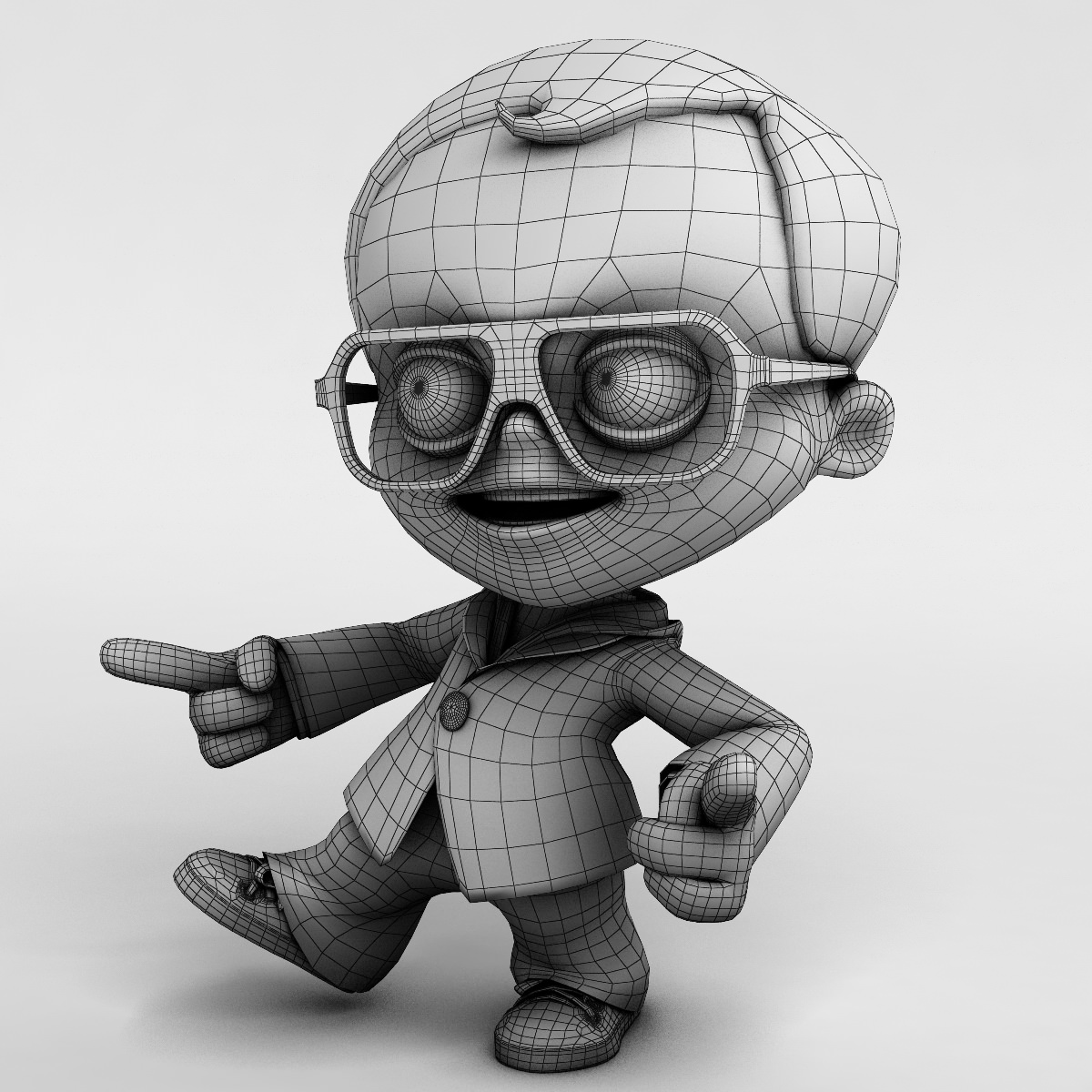Kid 1 rigged 3D model_10