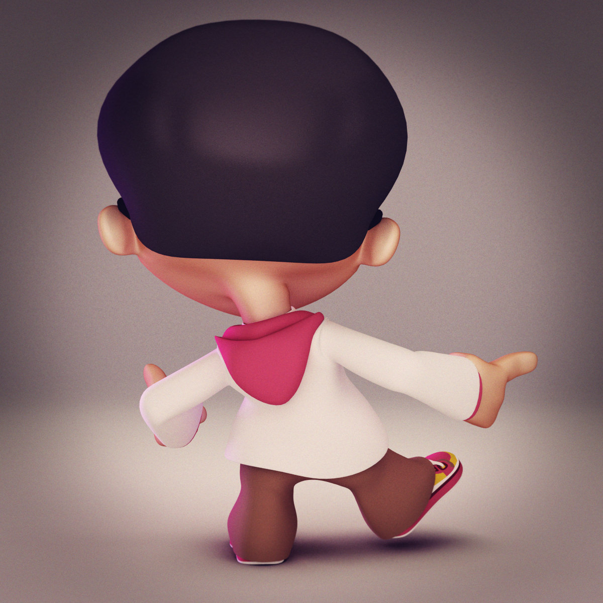 Kid 1 rigged 3D model_3