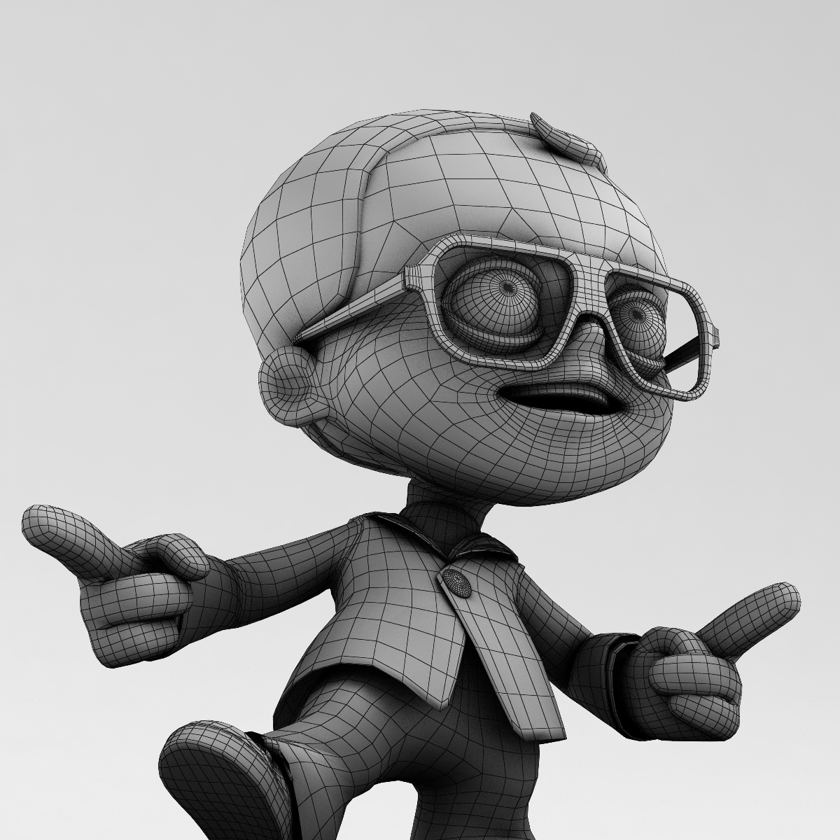 Kid 1 rigged 3D model_9