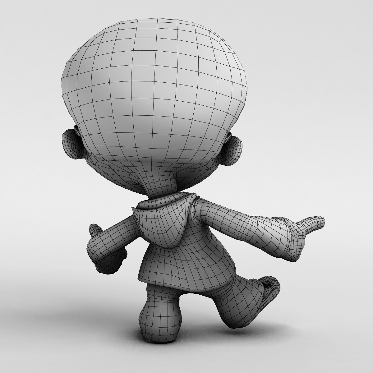 Kid 1 rigged 3D model_8