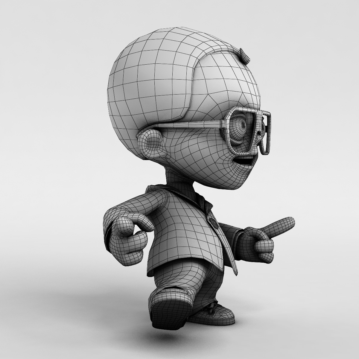 Kid 1 rigged 3D model_6