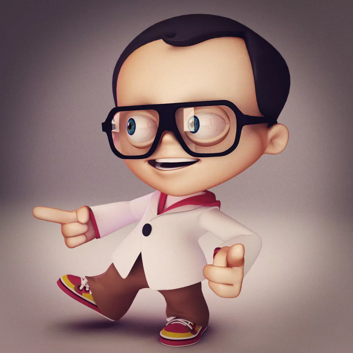 Kid 1 rigged 3D model_0