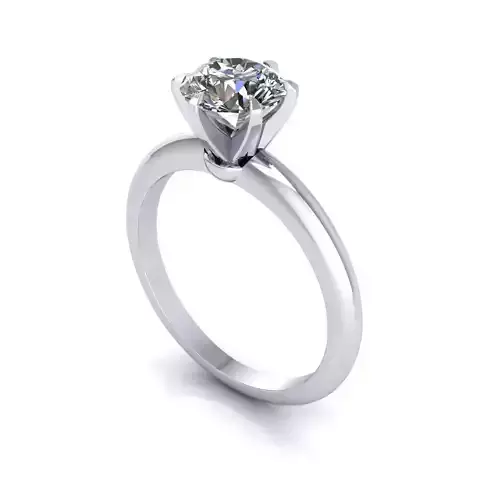 Tiffany Solitary Diamond Ring WD R34