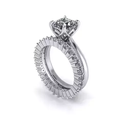 Tow Woman Wedding Ring WD R17