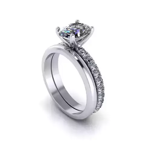 Matching Wedding Rings Package R6 3D print model