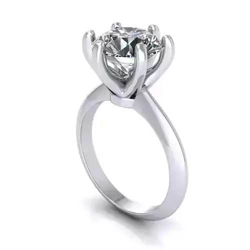 Solitaire Women Diamond Engagement Ring R113
