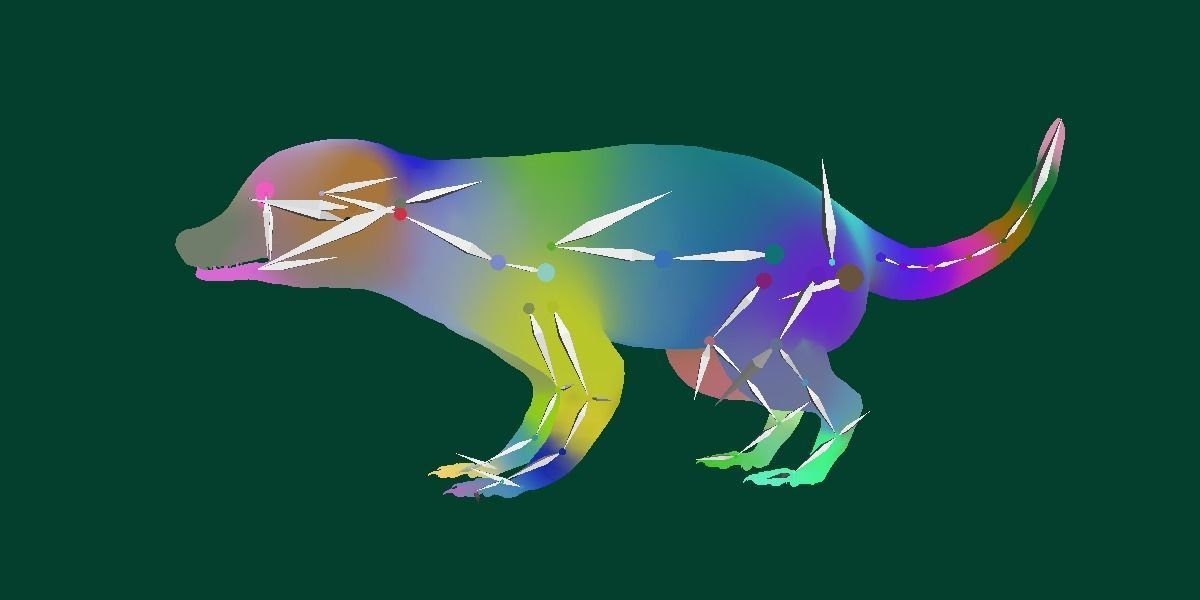 Slender Tailed Meerkat Mongoose 3D model_20