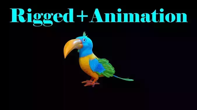 Cartoon Bird Character