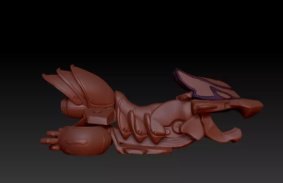 Flying car from a tv series 3D model