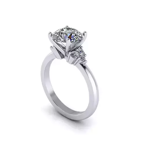 Solitaire Diamond Engagement Ring R151