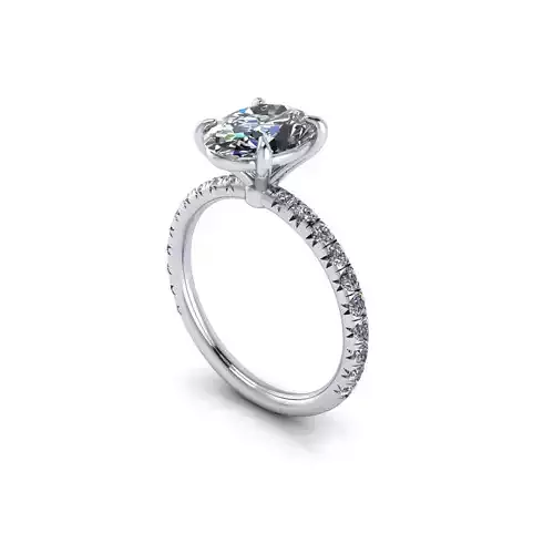 Solitaire Women Diamond Engagement Ring R161