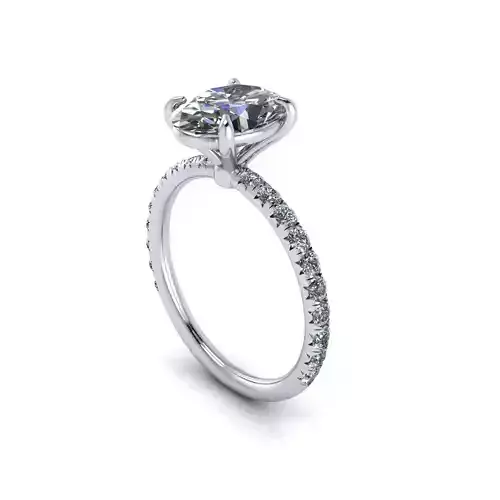 Solitaire Women Diamond Engagement Ring R139