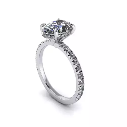 Solitaire Diamond Wedding Ring R141