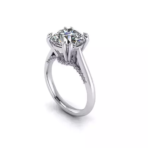Solitaire Women Diamond Wedding Ring R148