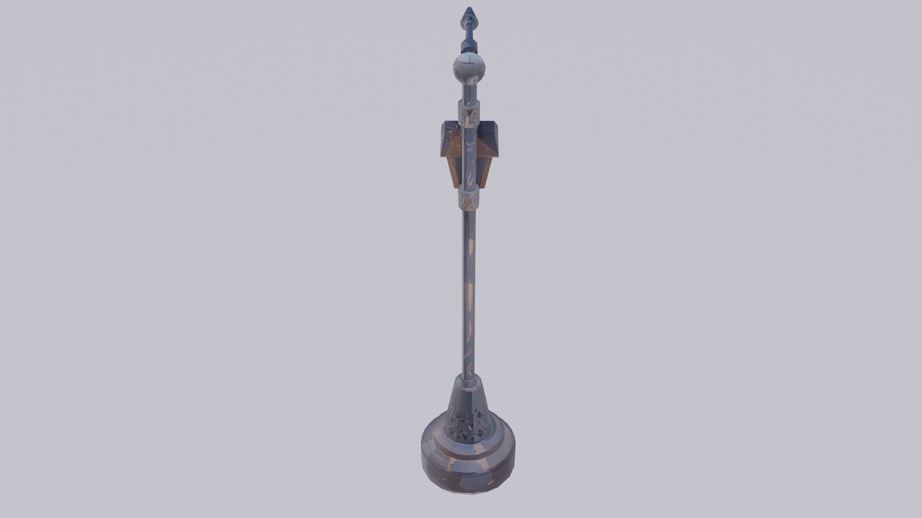 3D Historic Pole Illustration - Detailed and Authentic 3D Model 3D model_2