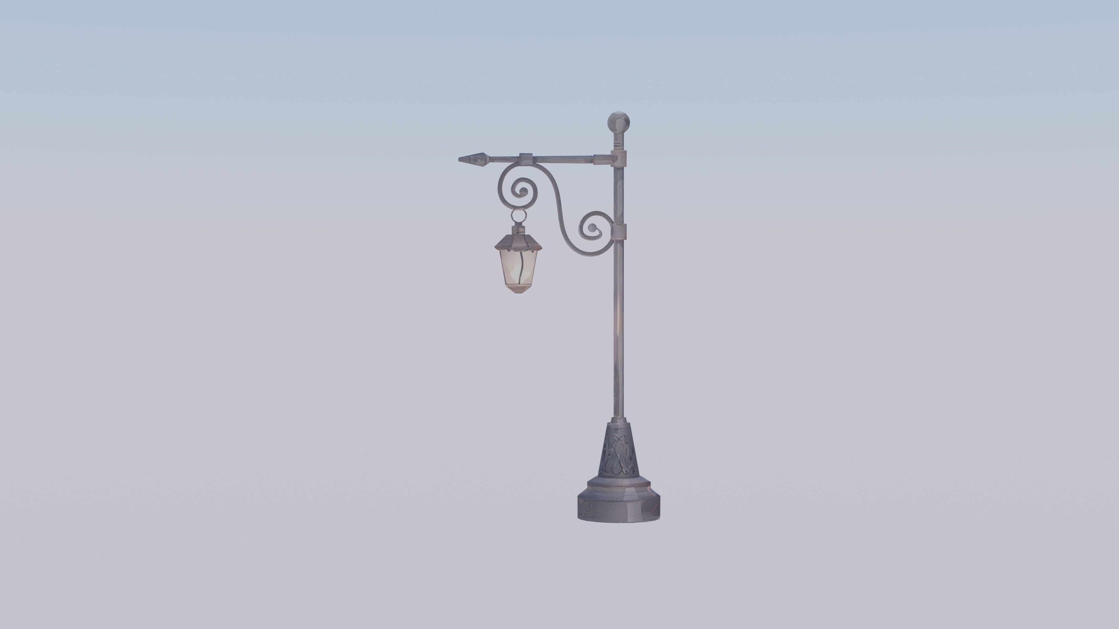 3D Historic Pole Illustration - Detailed and Authentic 3D Model 3D model_1