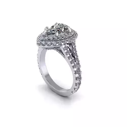 Diamond Fashionable Ring R8 3D print model