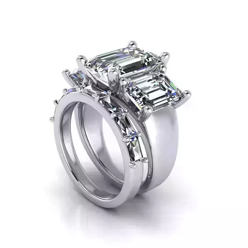 Matching Diamond Wedding Rings Package R10