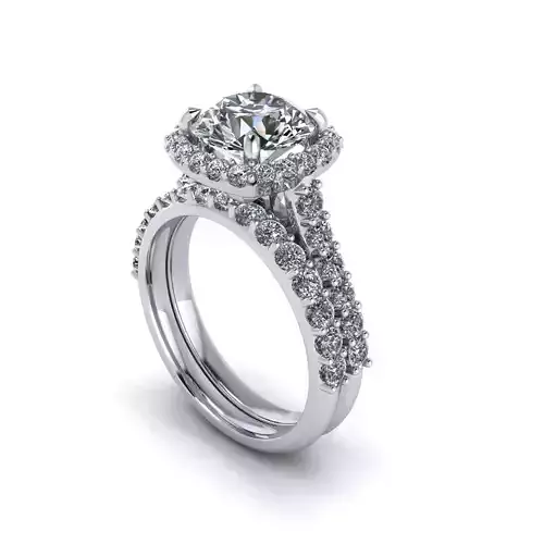 Matching Diamond Women Wedding Ring R114