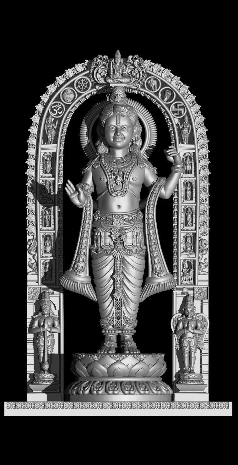 Ram Ji Ayodhya  3D print model_1