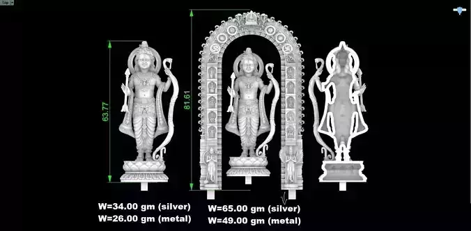 Ram Ji Ayodhya  3D print model