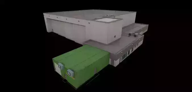 3D Building Low Poly 