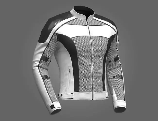 Mens Biker Jacket 3d Model