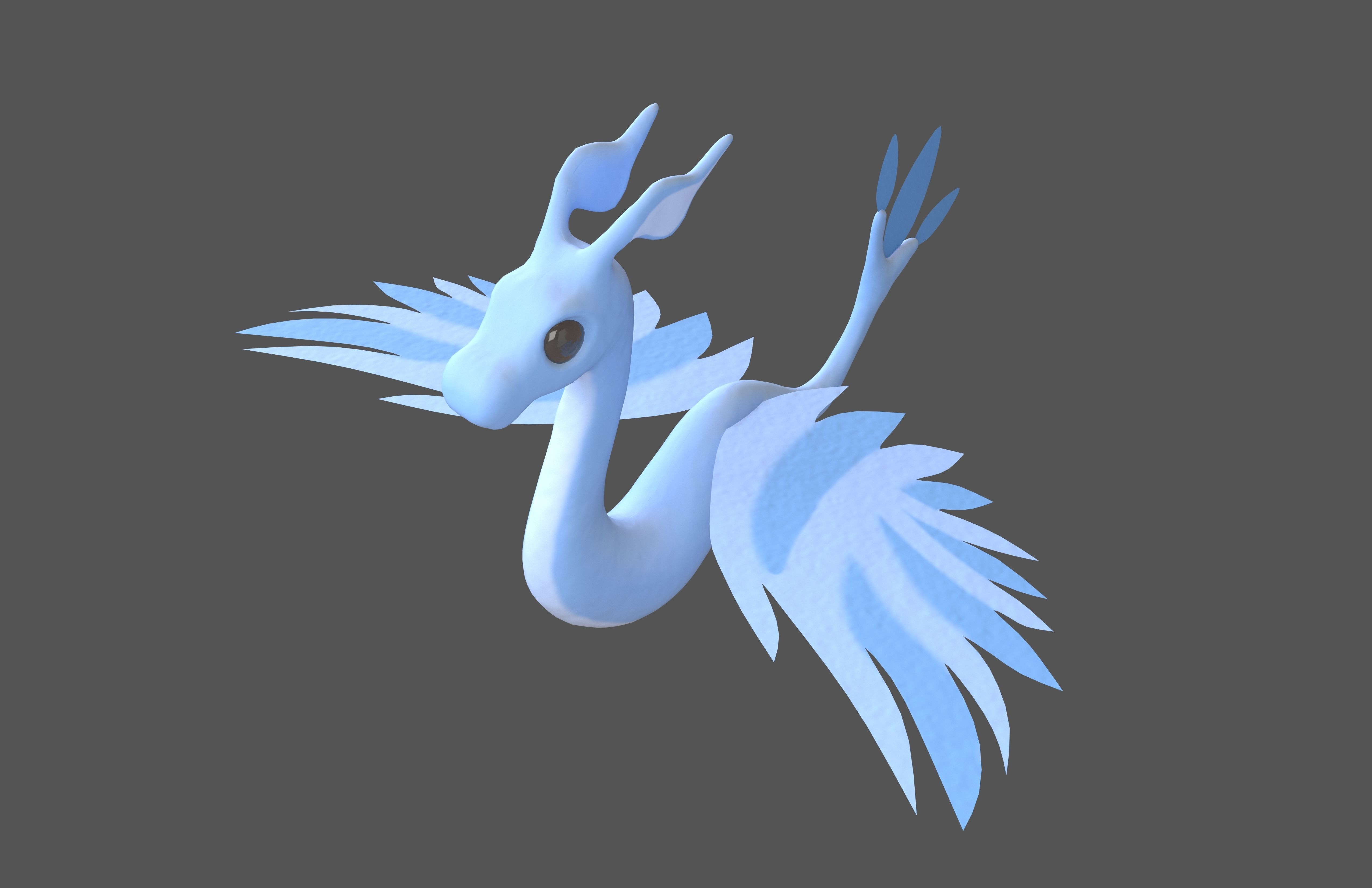 Cartoon Dragon Character v1 001 Low-poly 3D model_2